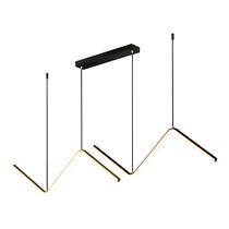 Pendente Wave Duplo Clean Raio Led 3 Em 1 Multicor Preto Moderno Minimalista 12W Bivolt Cabo 1,9m Pendente Wave Duplo Clean Raio Led 3 Em 1 Multicor Preto Moderno Minimalista 12W Bivolt Cabo 1,9m