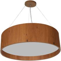 Pendente Wood Redondo 40cm 4X E27 Imbuia