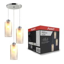 Pendentes Lustre Iluminária Retrô Alba Aço Preto 3 Cupulas