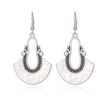 Pendientes KAIYIDAN Boho Vintage Largos de Plata Pendientes KAIYIDAN Boho Vintage Largos de Plata