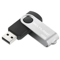 Pendrive 16GB Multilaser Pd588 Twist Preto USB 2.0