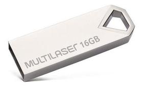 Pendrive 16Gb Usb 2.0 Multilaser Diamond Metálico - Pd850