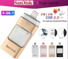 PenDrive 4 Em 1 OTG USB3.0 Flash drive 64 Gb pen Type IOS