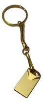 PENDRIVE 4GB USB 2.0 mini stick chaveiro Dourado