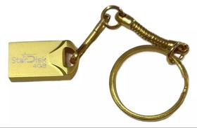 PENDRIVE 4GB USB 2.0 Mini Stick Dourado Stardisk