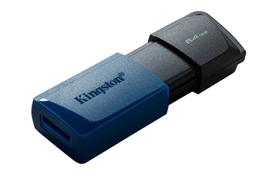 pendrive 64 gb kingston usb 3.2 preto com azul