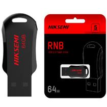 Pendrive 64GB Hiksemi USB 2.0 Ultra Rápido RNB series Preto