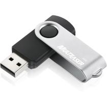 PenDrive 64GB MultiLaser Twist Preto USB PD590