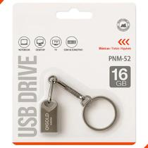Pendrive aGOLD 16GB USB 2.0 Metal Prateado com Chaveiro Pendrive aGOLD 16GB USB 2.0 Metal Prateado com Chaveiro