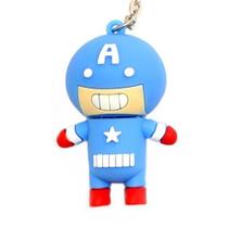 Pendrive Capitão América Marvel 8GB - Vingadores Super-Herói USB Personalizado