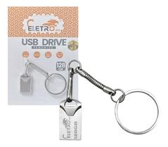 Pendrive Chaveiro 128gb Unidade Flash Usb El-au-128 Pendrive Chaveiro 128gb Unidade Flash Usb El-au-128