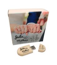 Pendrive Comemorativo Personalizado 8 GB Casamento Pendrive Comemorativo Personalizado 8 GB Casamento