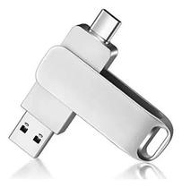 Pendrive Dual Drive Usb-c E Usb-a 128GB Tomate Mpd-C128 Prata