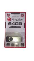 Pendrive kingdrive de 64gb com interface usb 2.0, tipo a, na cor preto com prata. Pendrive kingdrive de 64gb com interface usb 2.0, tipo a, na cor preto com prata.