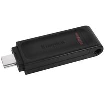 Pendrive Kingston DataTraveler 70 DT70 128GB USB-C Preto Alta Velocidade Armazenamento Portátil Pendrive Kingston DataTraveler 70 DT70 128GB USB-C Preto Alta Velocidade Armazenamento Portátil