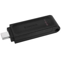 Pendrive Kingston DataTraveler 70 DT70 64GB USB-C Preto Alta Velocidade Armazenamento Portátil Pendrive Kingston DataTraveler 70 DT70 64GB USB-C Preto Alta Velocidade Armazenamento Portátil