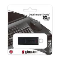 Pendrive Kingston Datatraveler Exodia Dtx/32 32gb 3.2 Gen 1 Preto Pendrive Kingston Datatraveler Exodia Dtx/32 32gb 3.2 Gen 1 Preto