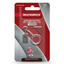 Pendrive mini chaveiro 128gb platinum premium - masterdrive