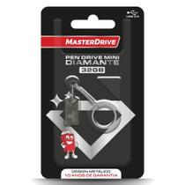 Pendrive mini diamante 32gb 3.0 platinum - masterdrive