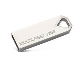 Pendrive Multilaser Diamond 32GB USB 2.0 Metalico - PD851