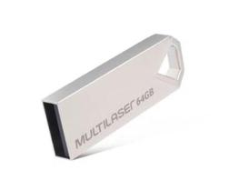 Pendrive Multilaser Diamond Metálico 64Gb Pd852