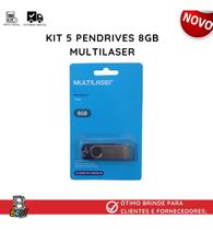 Pendrive Multilaser Twist PD587 8GB 2.0 Preto E Prateado