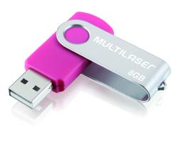 Pendrive Multilaser Twist Rosa 8Gb