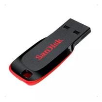 Pendrive Sandisk Cruzer Blade 16gb 2.0 Preto E Vermelho