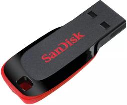 Pendrive SanDisk Cruzer Blade 16GB USB 2.0 Design Compacto e Leve Ideal para Documentos Fotos Vídeos e Músicas