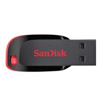 Pendrive SanDisk Cruzer Blade 2.0 preto e vermelho Pendrive SanDisk Cruzer Blade 2.0 preto e vermelho