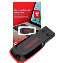 Pendrive Sandisk Cruzer Blade 32gb Z50 Usb 2.0 Sdcz50-032g-b35 Pendrive Sandisk Cruzer Blade 32gb Z50 Usb 2.0 Sdcz50-032g-b35