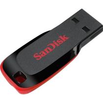 Pendrive Sandisk Cruzer Blade Z50 8GB USB 2.0 Preto e Vermelho - Armazenamento Portátil