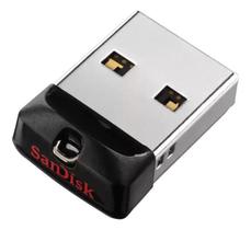 Pendrive SanDisk Cruzer Fit 8GB 2.0 preto