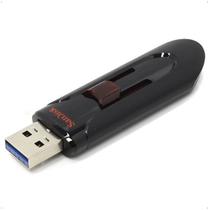 Pendrive Sandisk Cruzer Glide 64gb 3.0 Preto E Vermelho Usb