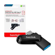 Pendrive Sandisk Ultra Dual Drive Go, 128Gb, Conectores Usb