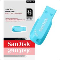 Pendrive sandisk ultra shift 32 - azul
