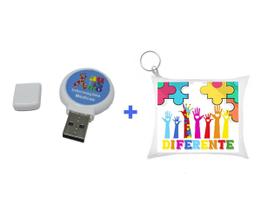 Pendrive TEA Autista + Chaveiro 4GB Pendrive TEA Autista + Chaveiro 4GB
