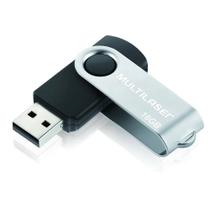 PenDrive Twist 16GB USB Leitura 10MB/s e Gravação 3MB/s Preto Multilaser - PD588