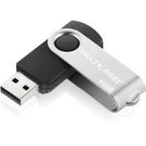 Pendrive Twist Preto 64gb Multilaser - Pd590 Pendrive Twist Preto 64gb Multilaser - Pd590