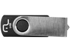 Pendrive twist preto 64gb multilaser pd590