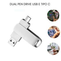 Pendrive Ultra Resist Dual 128gb Usb 3.0 E Tipo C Tablet E Celular Duplo