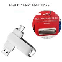 Pendrive Ultra Resiste Dual Usb 3.0 E Tipo C Tablet Notebook PC e Celular