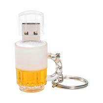 Pendrive USB 8GB a 128GB - Formato de Garrafa de Cerveja com Chaveiro