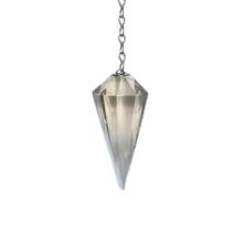 Pêndulo de Cristal Multifacetado Natural para Espiritualidade
