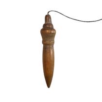 Pêndulo de Madeira com Chumbo para Radiestesia
