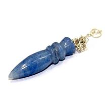 Pêndulo de Quartzo Azul Natural com Lapidação Egípcia - Atacado