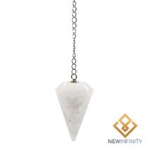 Pêndulo de Radiestesia Pedra Cristal Quartzo Branco Pêndulo de Radiestesia Pedra Cristal Quartzo Branco