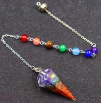 Pêndulo Dos 7 Chakras Para Radiestesia Reiki e Mesa Radionica