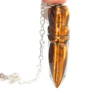 Pendulo Egipcio Olho Tigre Pedra Natural Radiestesia Pendulo Egipcio Olho Tigre Pedra Natural Radiestesia