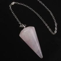 Pêndulo Emissor em quartzo rosa Pêndulo Emissor em quartzo rosa
